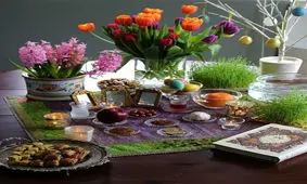 تزیین سفره هفت سین سنتی