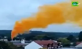 حادثه‌ در کارخانه‌ای در آلمان/ انتشار ابر نارنجی و اعلام وضعیت اضطراری