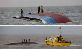 کشف جسد خدمه‌ کشتی واژگون شده در سواحل اروند کنار

