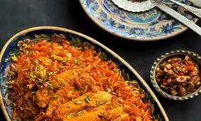 طرز تهیه هویج پلو با فیله مرغ زعفرانی لذیذ