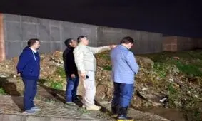 بازدید معاون استاندار خوزستان از عملیات دفع آبهای سطحی اندیمشک