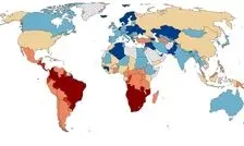۳۰ کشور جهان با بالاترین نابرابری در توزیع ثروت ۲۰۲۵/ اینفوگرافیک