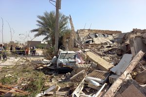 تخریب منزل مسکونی بر اثر انفجار گاز در خرمشهر
