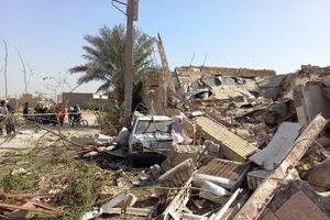 تخریب منزل مسکونی بر اثر انفجار گاز در خرمشهر