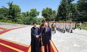 استقبال رسمی رئیسی از رئیس‌جمهور ازبکستان

