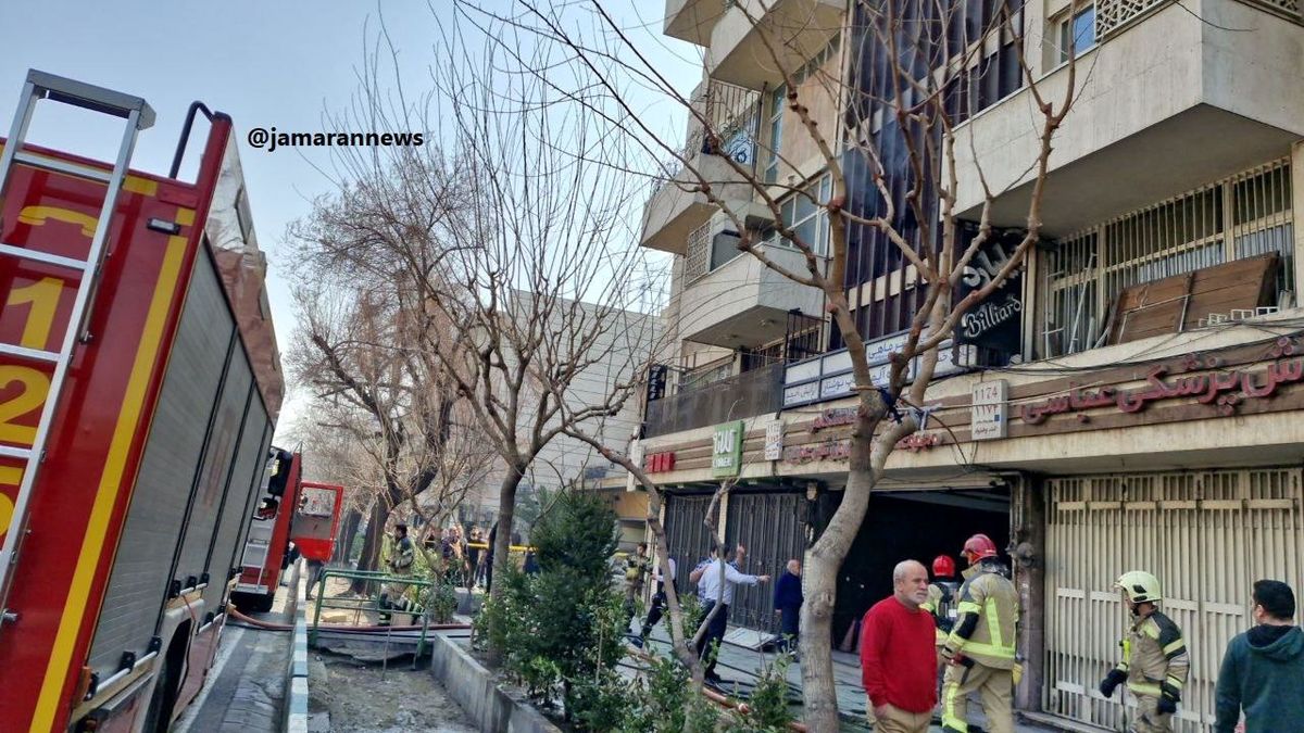  حادثه آتش سوزی در خیابان انقلاب 