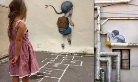 هنر خیابانی؛ خلاقیت هنرمند فرانسوی که به «دیوارها» زندگی می‌بخشد