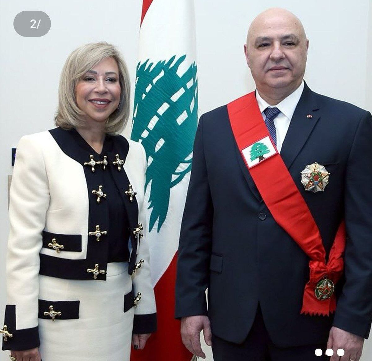 عکس خانوادگی "عون" در کاخ ریاستجمهوری لبنان