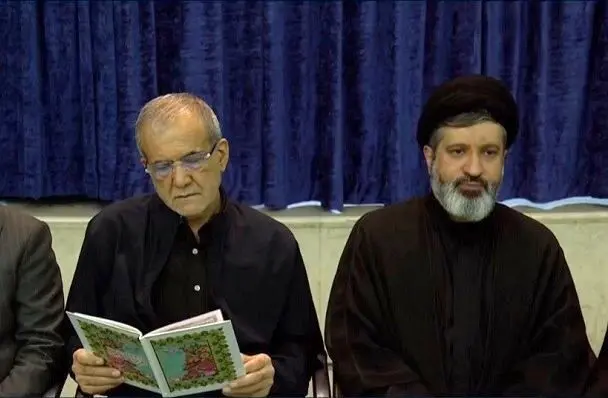 حضور رئیس‌جمهوری در مراسم بزرگداشت رهبر شهید انقلاب