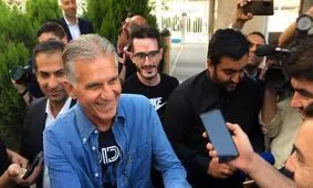 کی‌روش به ایران آمد/ سرمربی تیم ملی فوتبال ایران: امیدوارم آرزوهای ایران را برآورده کنم/ ویدئو


