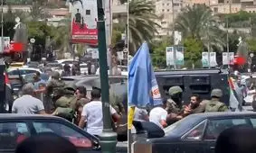 ممانعت نیروهای تشکیلات خودگردان فلسطین در کرانه باختری از برگزاری تظاهرات حمایت از غزه

