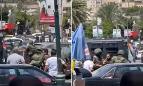 ممانعت نیروهای تشکیلات خودگردان فلسطین در کرانه باختری از برگزاری تظاهرات حمایت از غزه


