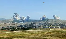 سلسله حملات هوایی اسرائیل به جنوب لبنان/ ویدئو

