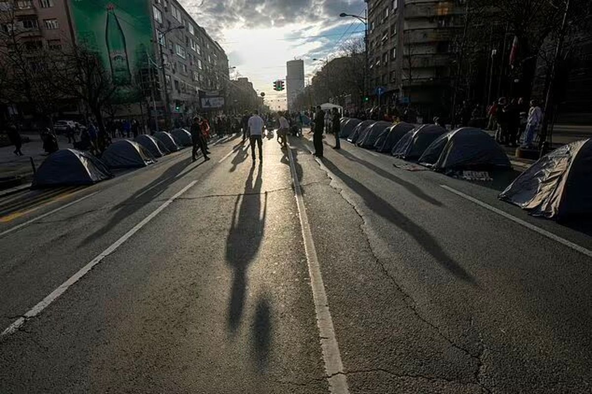 ادامه ناآرامیها بر سر نتایج انتخابات در صربستان/ ویدئو