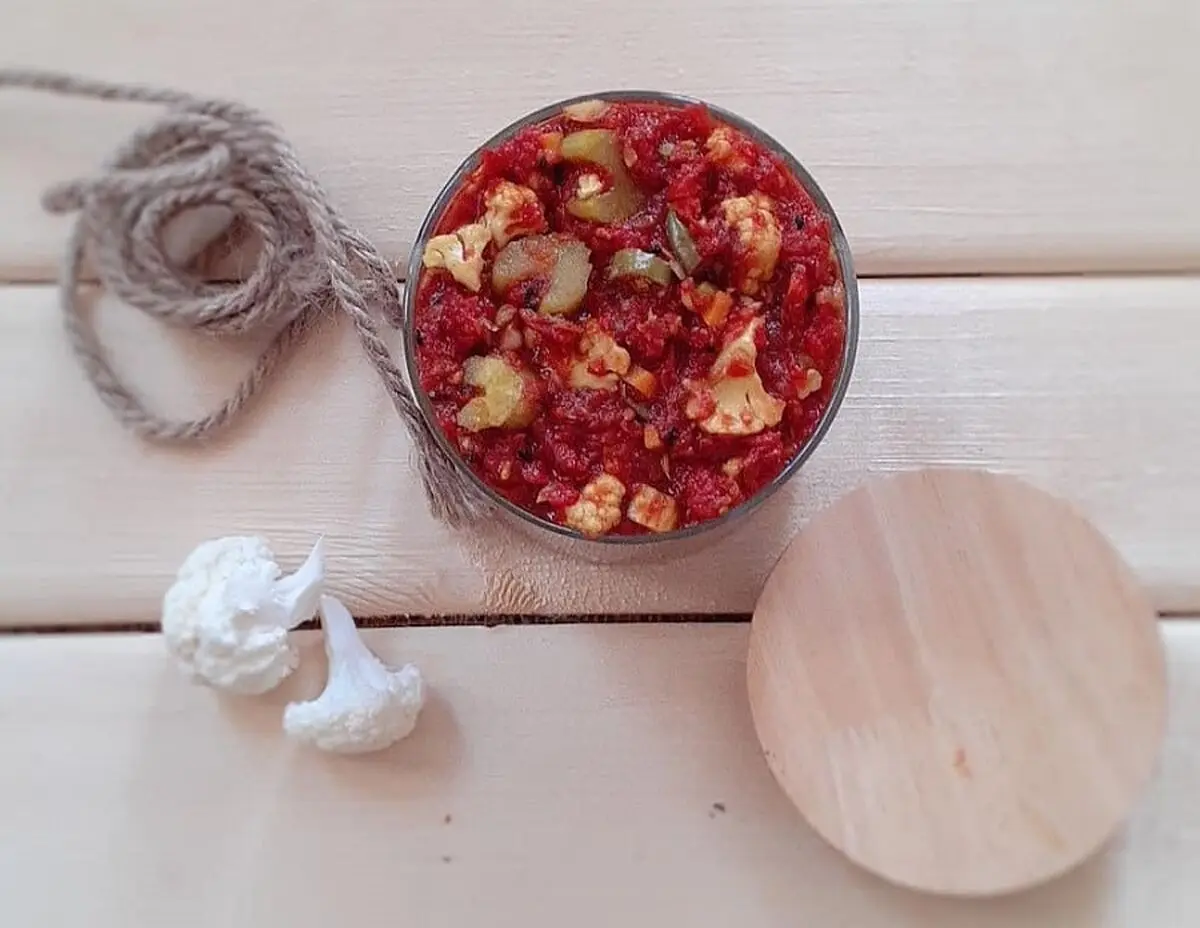 طرز تهیه ترشی سالاد مشهدی خوشرنگ و خوشمزه