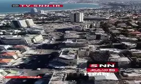 نمای هوایی از آسیب موشک های ایرانی به اسرائیل/ ویدئو