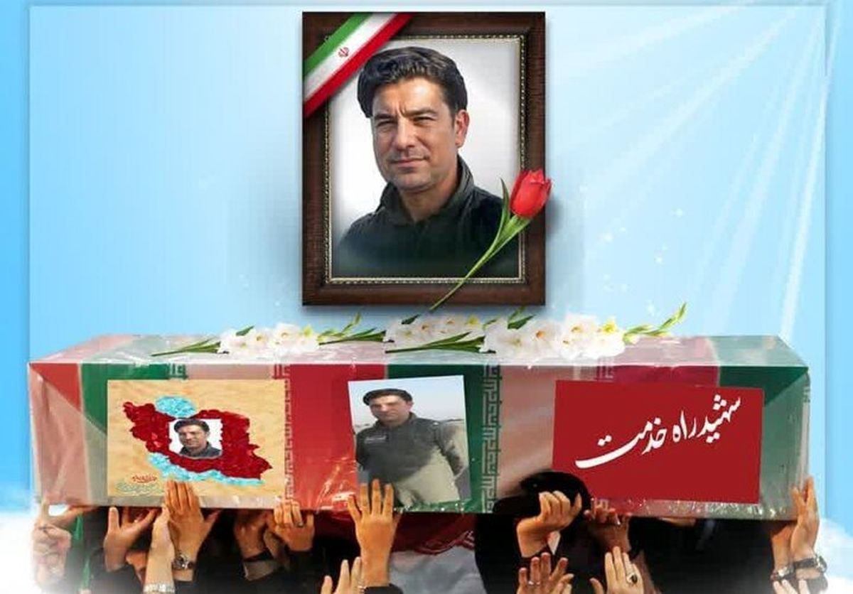 مراسم تشییع شهید سرهنگ دوم فنی «بهروز قدیمی» در زنجان

