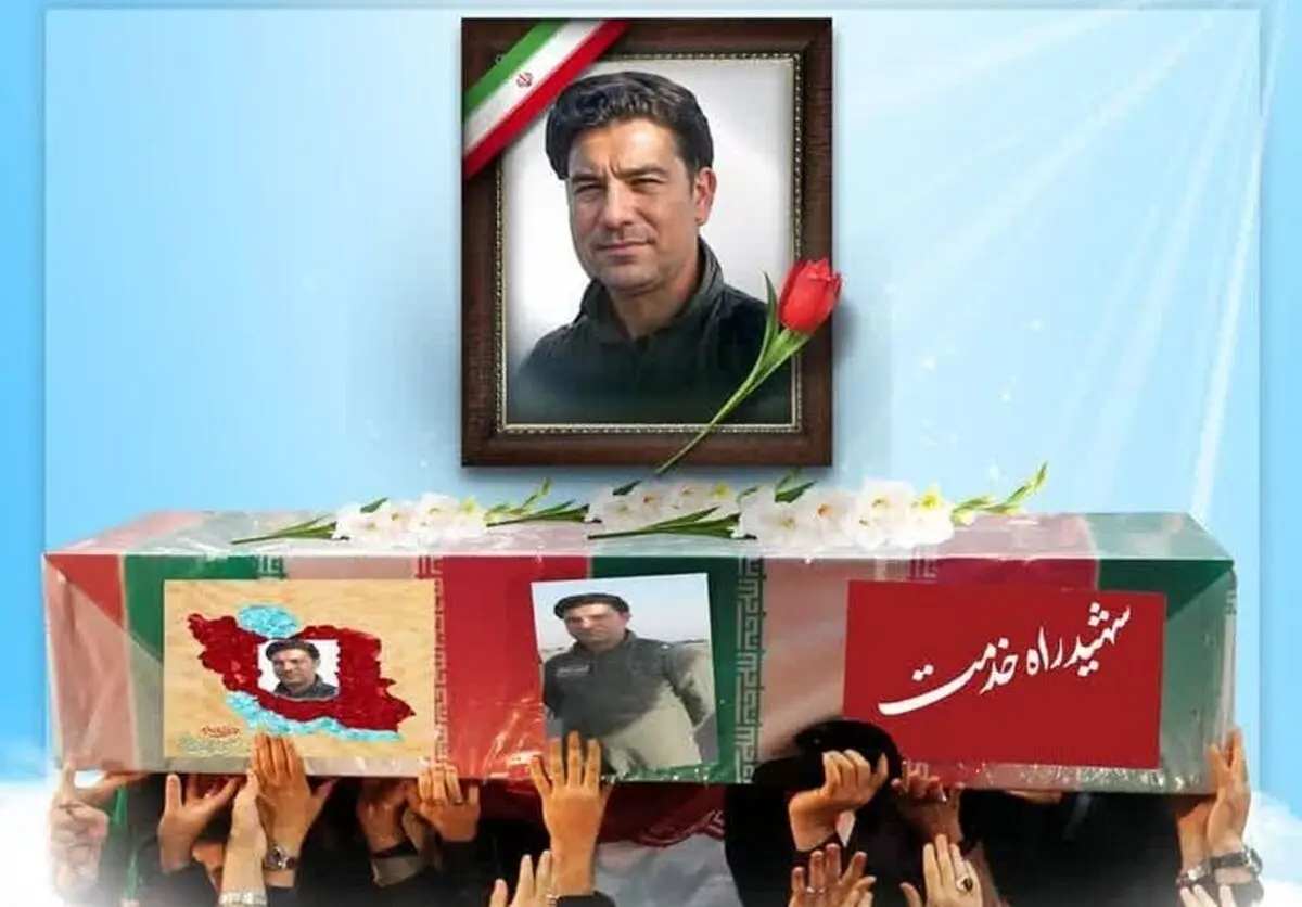 مراسم تشییع شهید سرهنگ دوم فنی «بهروز قدیمی» در زنجان
