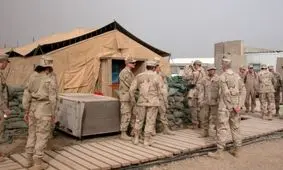 آتش سوزی گسترده در عین الاسد، محل استقرار نظامیان آمریکایی