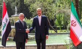 استقبال امیرعبداللهیان از وزیر امور خارجه عراق در تهران

