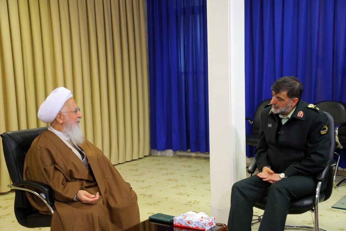 پست توییتری صفحه منتسب به آیتالله جوادی آملی پس از دیدار ایشان با رادان فرمانده نیروی انتظامی