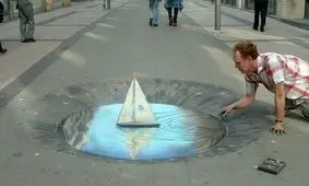 هنر خیابانی؛ شاهکارهای سه‌بعدی هنرمندی که به «پیکاسوی پیاده‌رو» معروف است