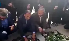 حمله به وزیر آموزش و پرورش بر سر مزار دانش آموزان نخبه کرمانی/ ویدئو