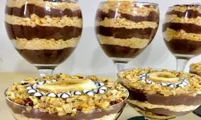 طرز تهیه پودینگ شکلاتی