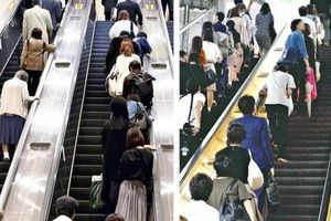 پیشنهاد ژاپنی ها برای منع راه رفتن روی پله برقی