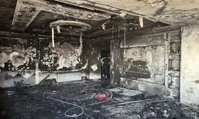 آتش‌سوزی ساختمان مسکونی در تهران؛ ۴ نفر مصدوم شدند