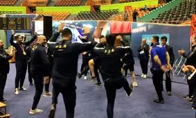 رقص مازنی کشتی گیران فولادین ذوب آمل/ ویدئو