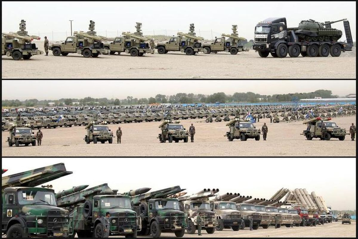 رونمایی و الحاق بیش از 1000 دستگاه تجهیزات و تسلیحات به یگان‌های نیروی زمینی ارتش

