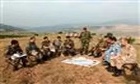 آغاز آموزش میدانی بررسی منطقه عملیات  دانشجویان دافوس ارتش