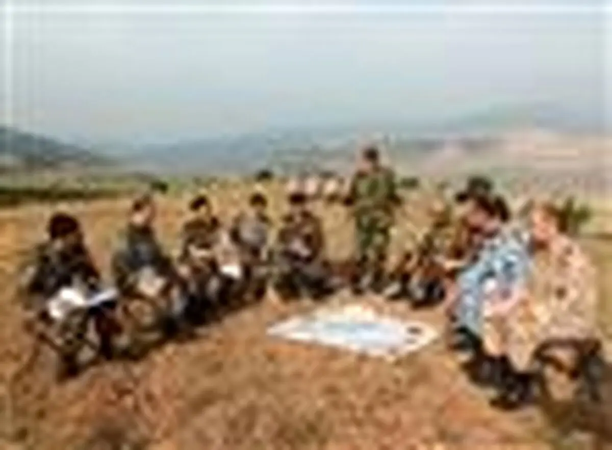 آغاز آموزش میدانی بررسی منطقه عملیات  دانشجویان دافوس ارتش