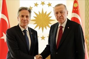 دیدار وزیر خارجه آمریکا با اردوغان و فیدان

