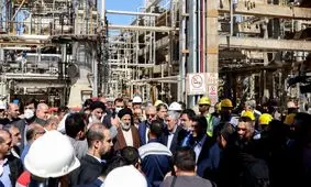 افتتاح بخش نخست فاز ۲ طرح توسعه و تثبیت ظرفیت پالایشگاه آبادان