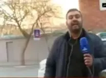  ‌لحظه انفجار هنگام گزارش خبرنگار صدا و سیما در خیابان دانشگاه جنگ و میدان حر تهران/ ویدئو