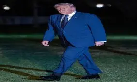 ورم وحشتناک پای ترامپ سوژه شد/ عکس