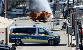 انفجار در یک بندر در آلمان