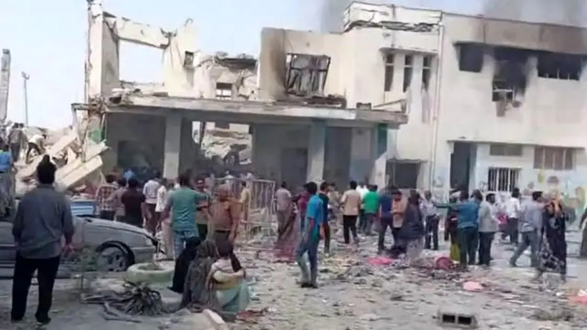 ویدئوی تازه از لحظه حمله آمریکا به دبستان میناب