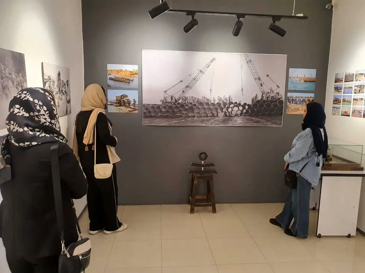 روایتِ تصویری از ساختِ پل بعث در نمایشگاهِ "اسرارِ پل"