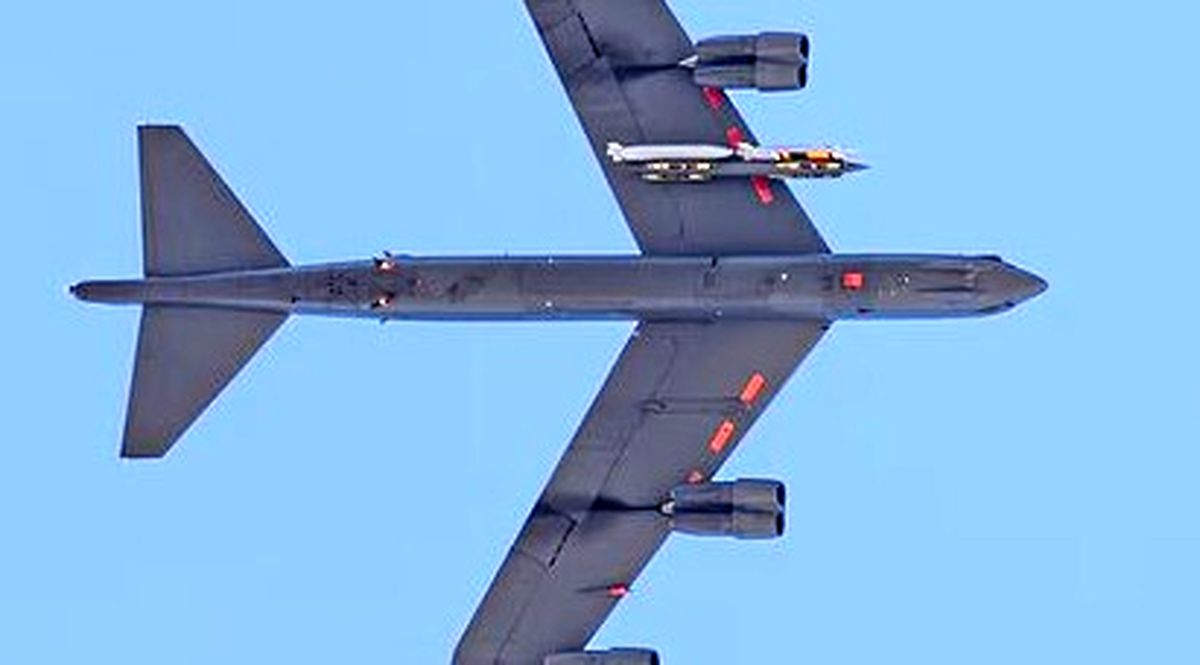 مشاهده موشک هسته‌ای مرگبار جدید آمریکا در یک پرواز آزمایشی مخفیانه/ عکس

