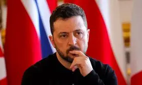 تیتر مجله تایم درباره زلنسکی: پایان بازی/ عکس