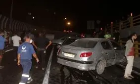 یک کشته در تصادف زنجیره ای  بزرگراه امام علی