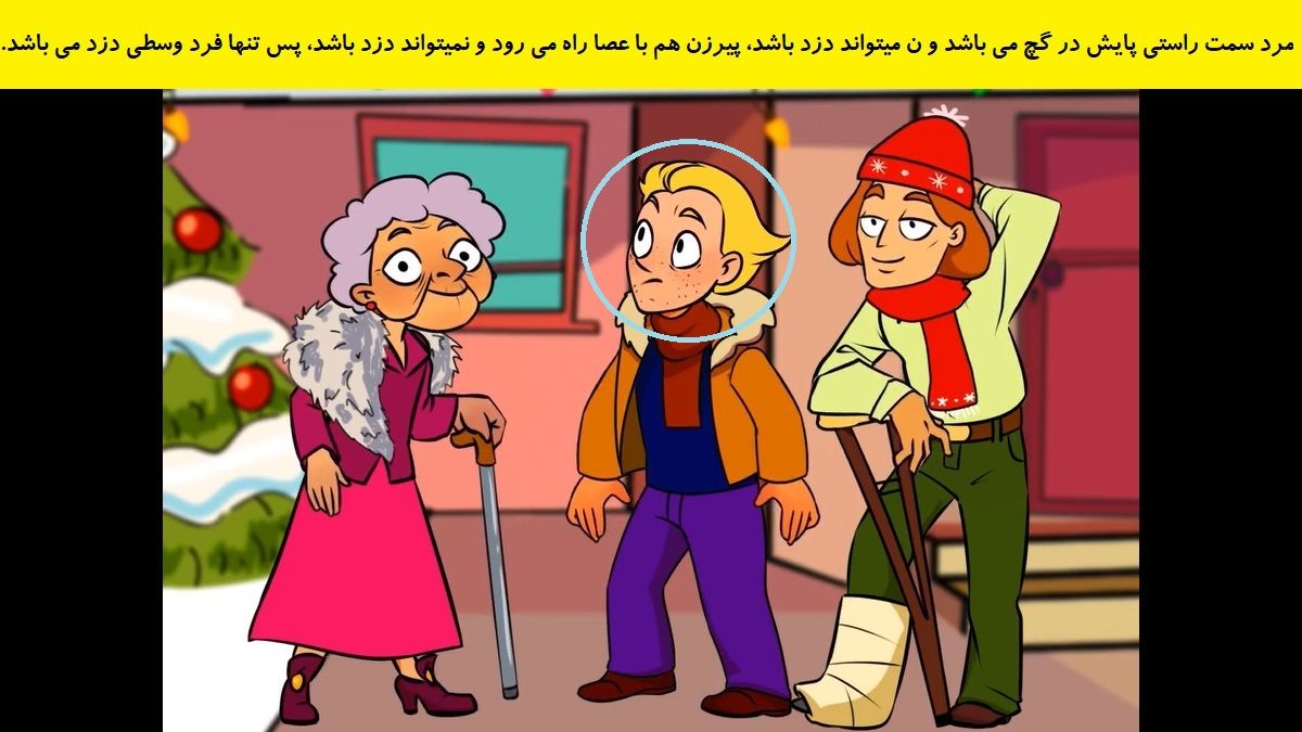 پاسخ بازی فکری شناخت دزد از خانه همسایه