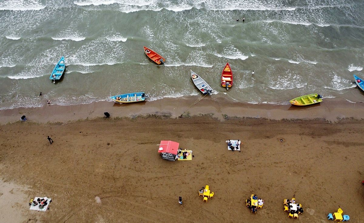  ویدیویی تامل برانگیز از عقب نشینی آب دریای خزر طی 13 سال 