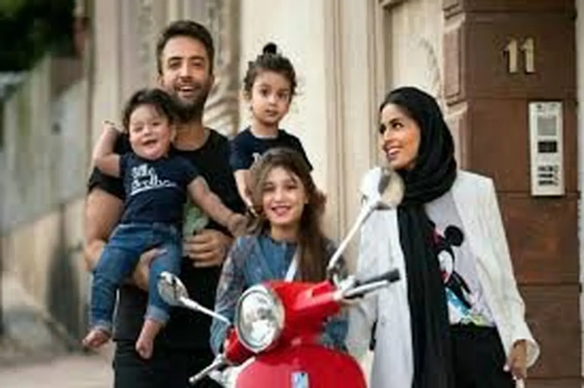 لایو شایلی همسر بنیامین بهادری همراه فرزندانش/ ویدئو