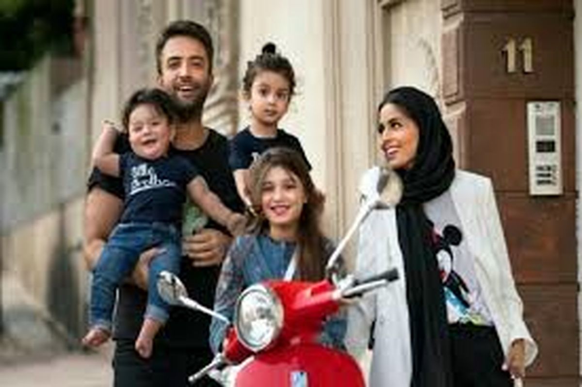 لایو شایلی همسر بنیامین بهادری همراه فرزندانش/ ویدئو