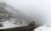 مه شدید در جاده‌های کرمانشاه/ ویدئو
