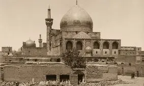 سفر در زمان؛ تصویر بسیار قدیمی از حرم امام رضا (ع) از روی پشت‌بام یک حمام عمومی